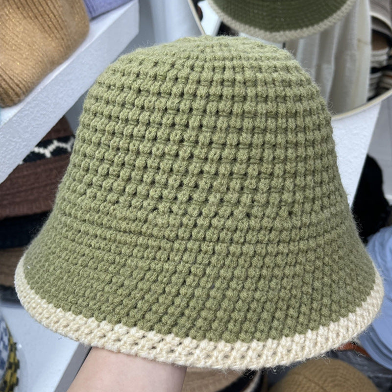 Women's Fashion Versatile Wool Knitting Fisherman's Hat