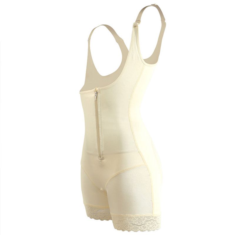 Lace zipper corset