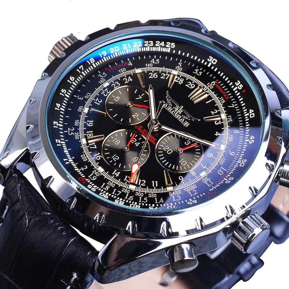 Waterproof men's watch six pin Watch