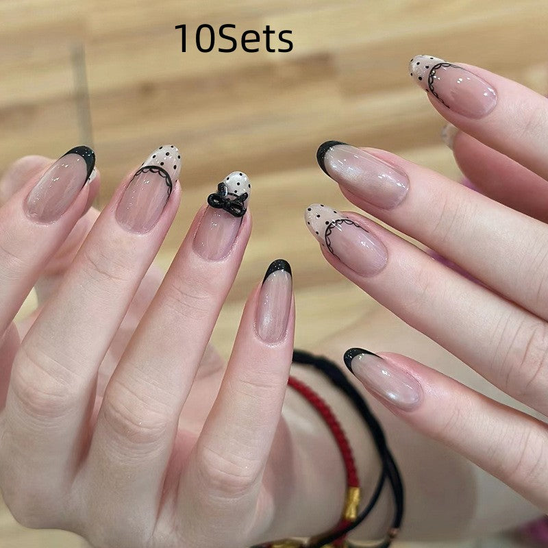 Sweet Girl Wearing Fake Nails