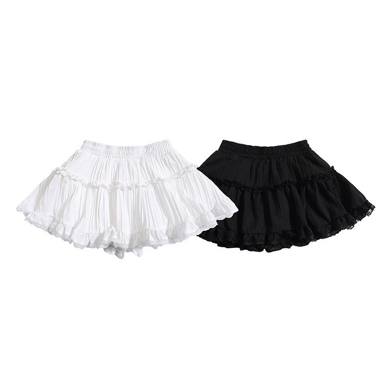 French Ballet Style White Puffy Cake Dress