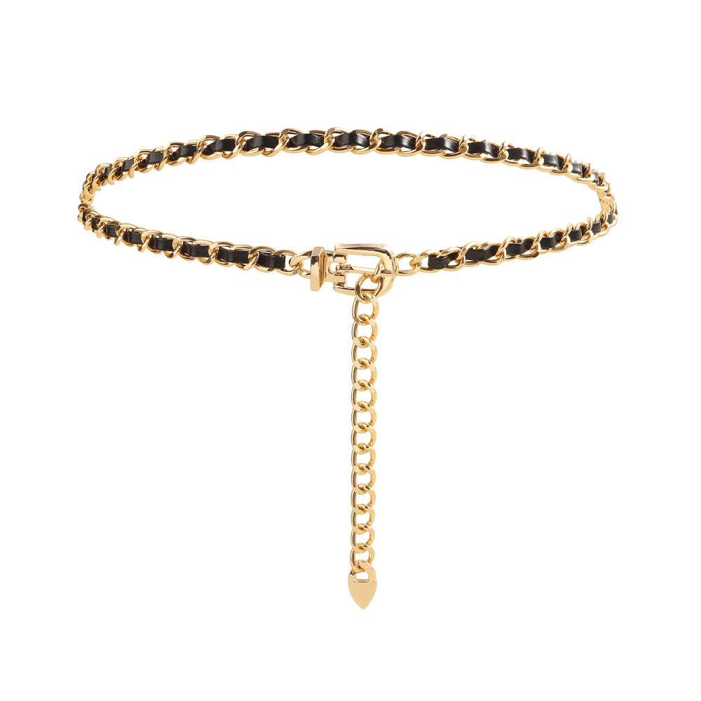 High Sense Waist Chain Metal Lady Versatile Decorative Belt Thin Chain With Skirt Suit Belt Body Chain