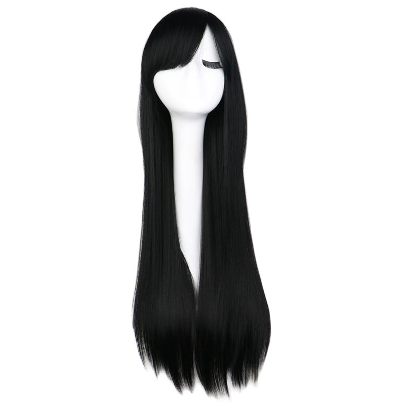 Long Straight Hair Wig Tape Mesh Matte Headgear