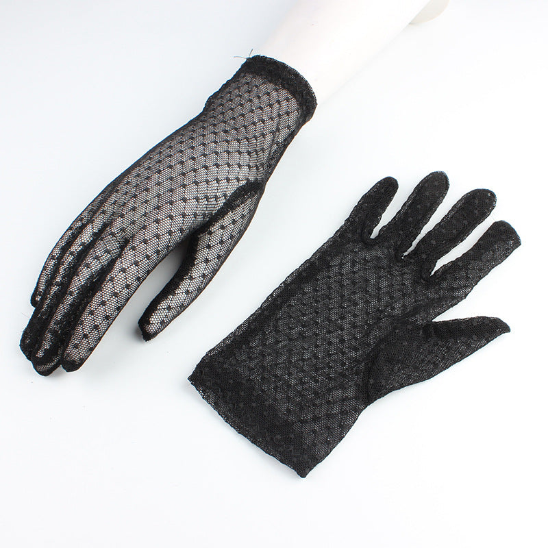 Breathable stretch black five finger hand socks