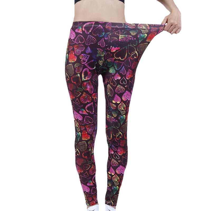 Women's High Elastic Yoga Jogging Fitness Capris