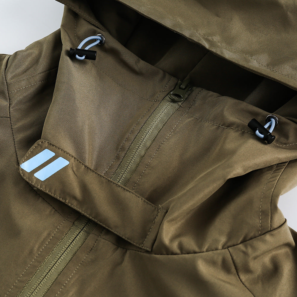 Stitching Contrast Color Men's Assault Jacket