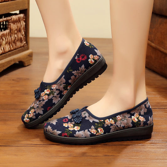 Women's Folk Style Casual Dance Flat Shoes