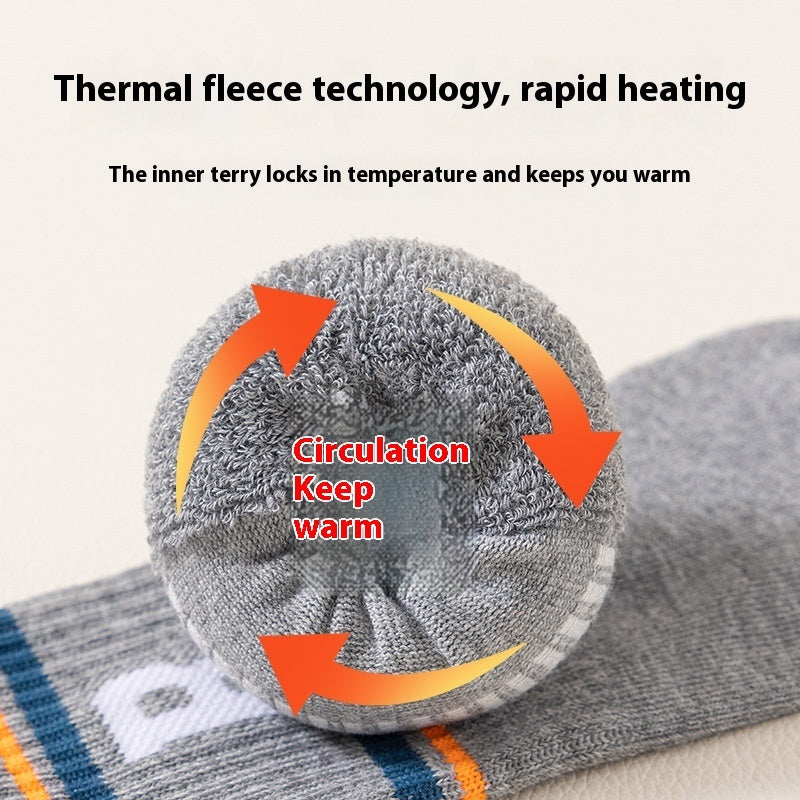 Children's Winter Thickened Velvet Padded Warm Terry Tube Socks
