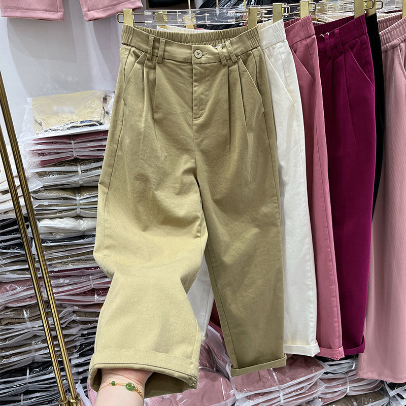 High Waisted And Cropped Harlan Pants Are Loose Fitting