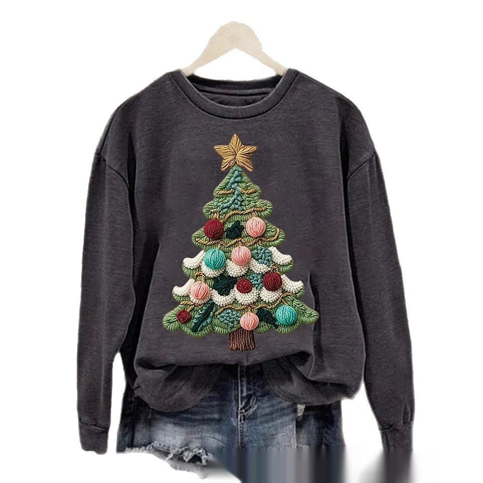 Womens FallWinter Crew Neck Sweatshirt