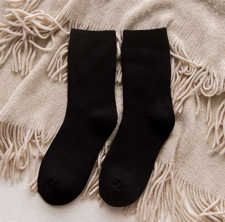 Pure cotton thickened women's towel socks