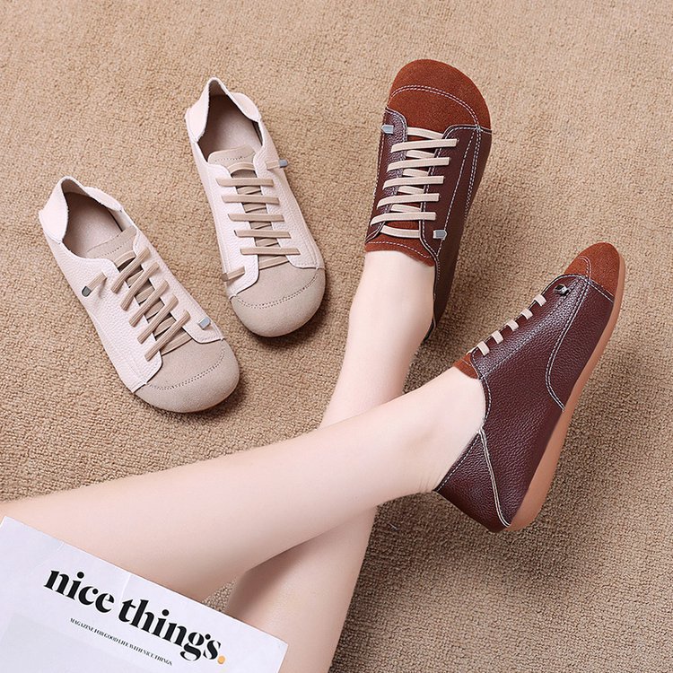 Women's New Retro Simple Flat Comfortable Round Toe Shoes