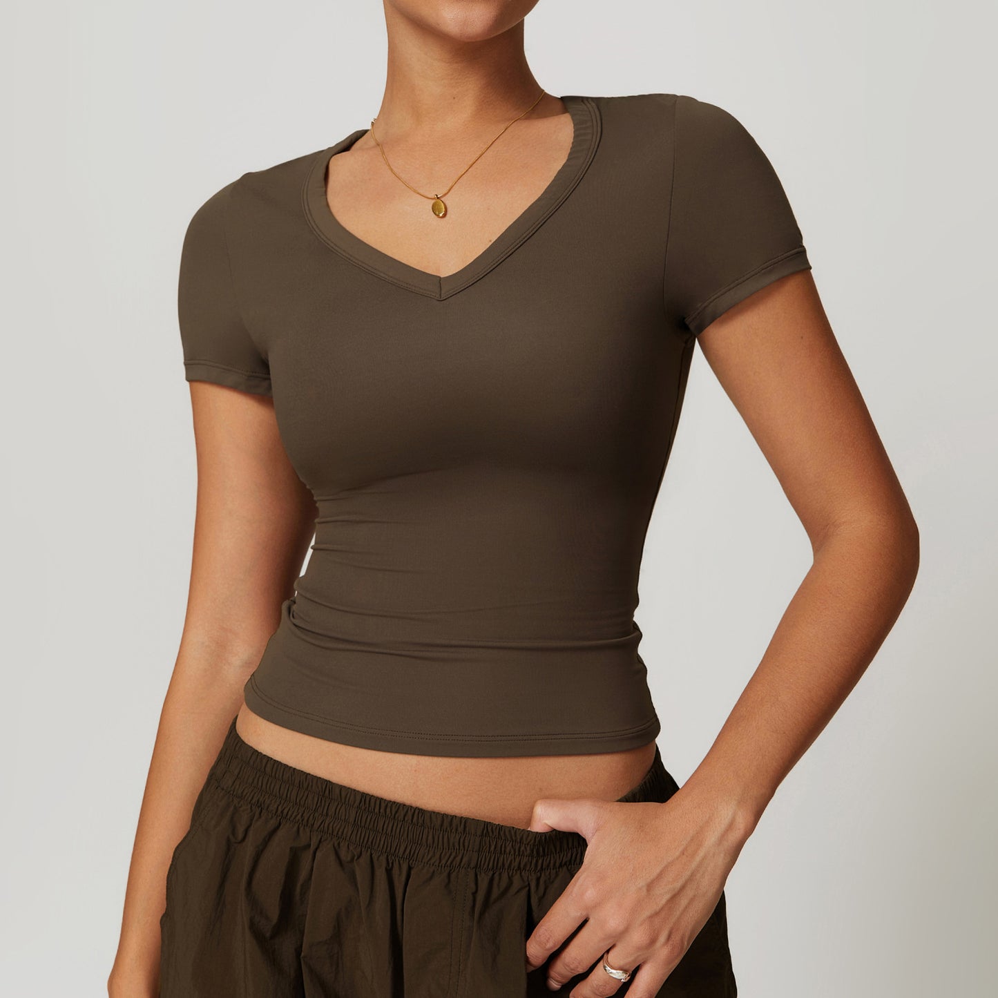 Short Sleeve Yoga Jacket Running Pilates Workout Clothes
