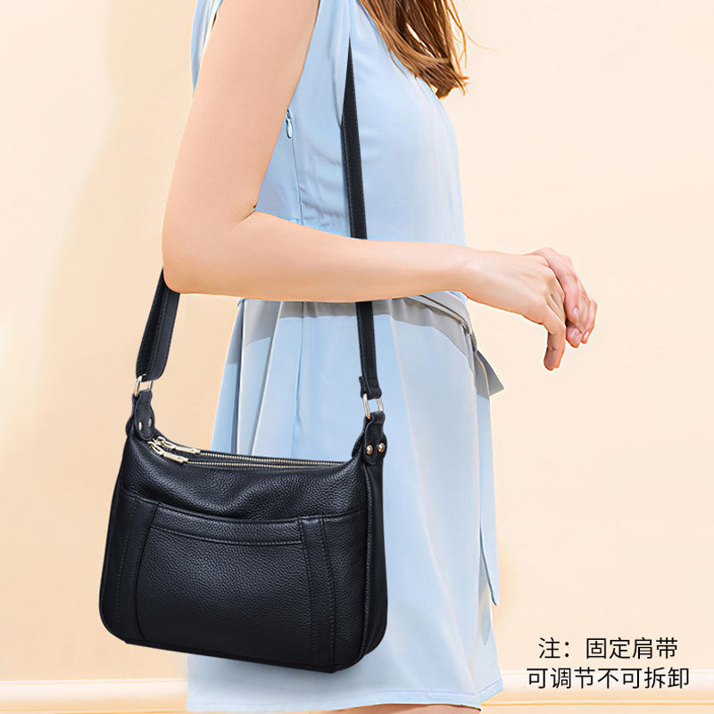 First Layer Cowhide Mother Bag Large Capacity Shoulder Bag