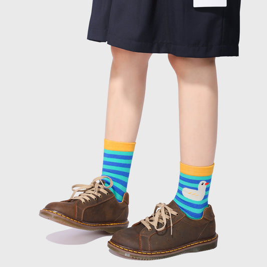 Cartoon Zoo Cute Animal Jacquard Three-dimensional Hand Stitched Ball Pile Pile Women's Socks