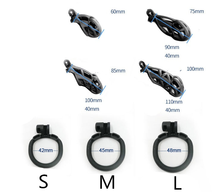 Men's black light cb chastity lock