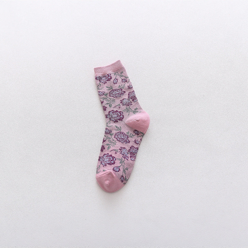 Medium tube color socks