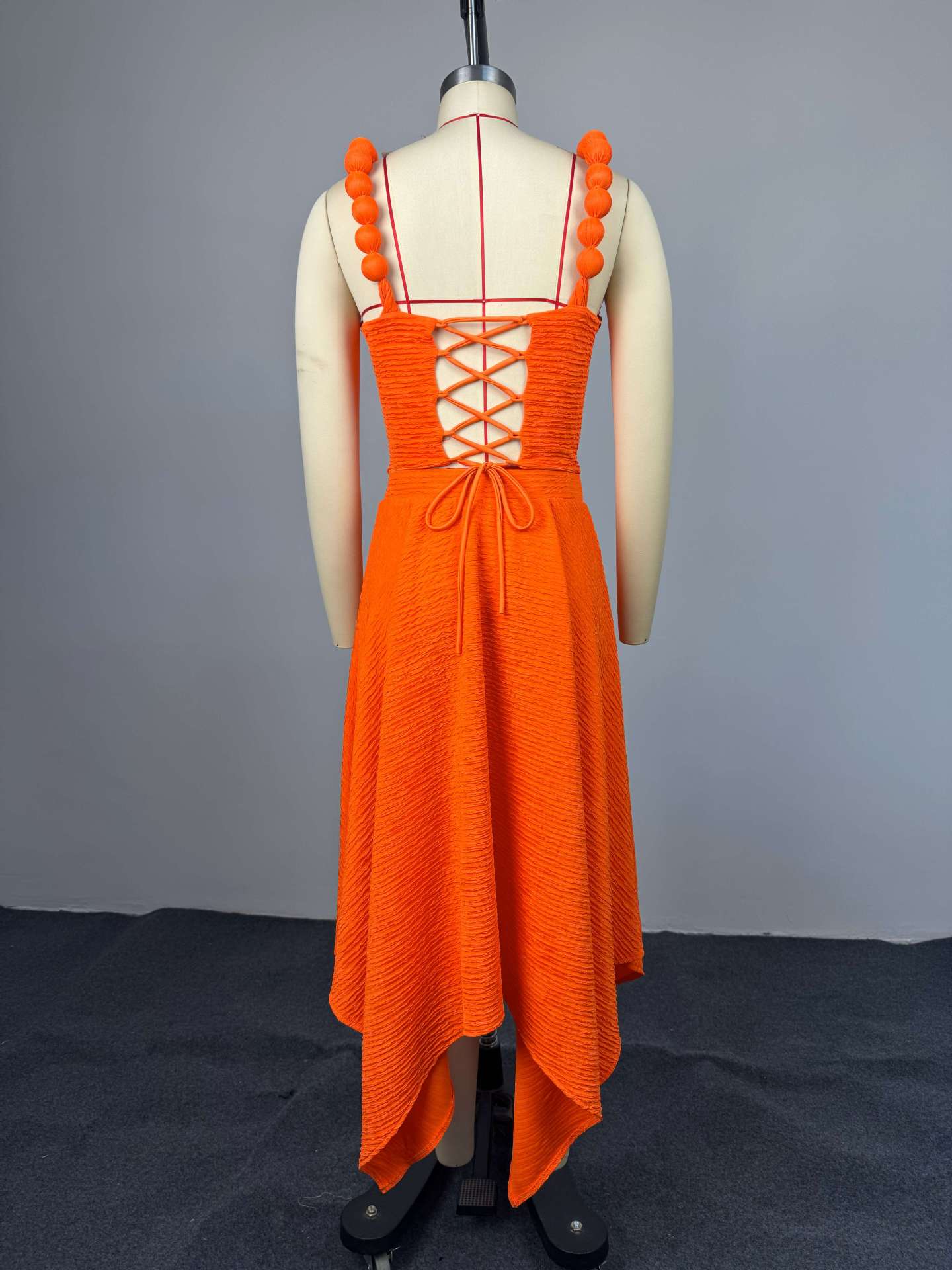 Solid Color Camisole High-waisted Skirt Two-piece Set