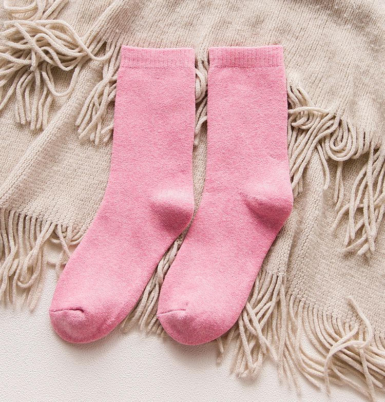 Pure cotton thickened women's towel socks