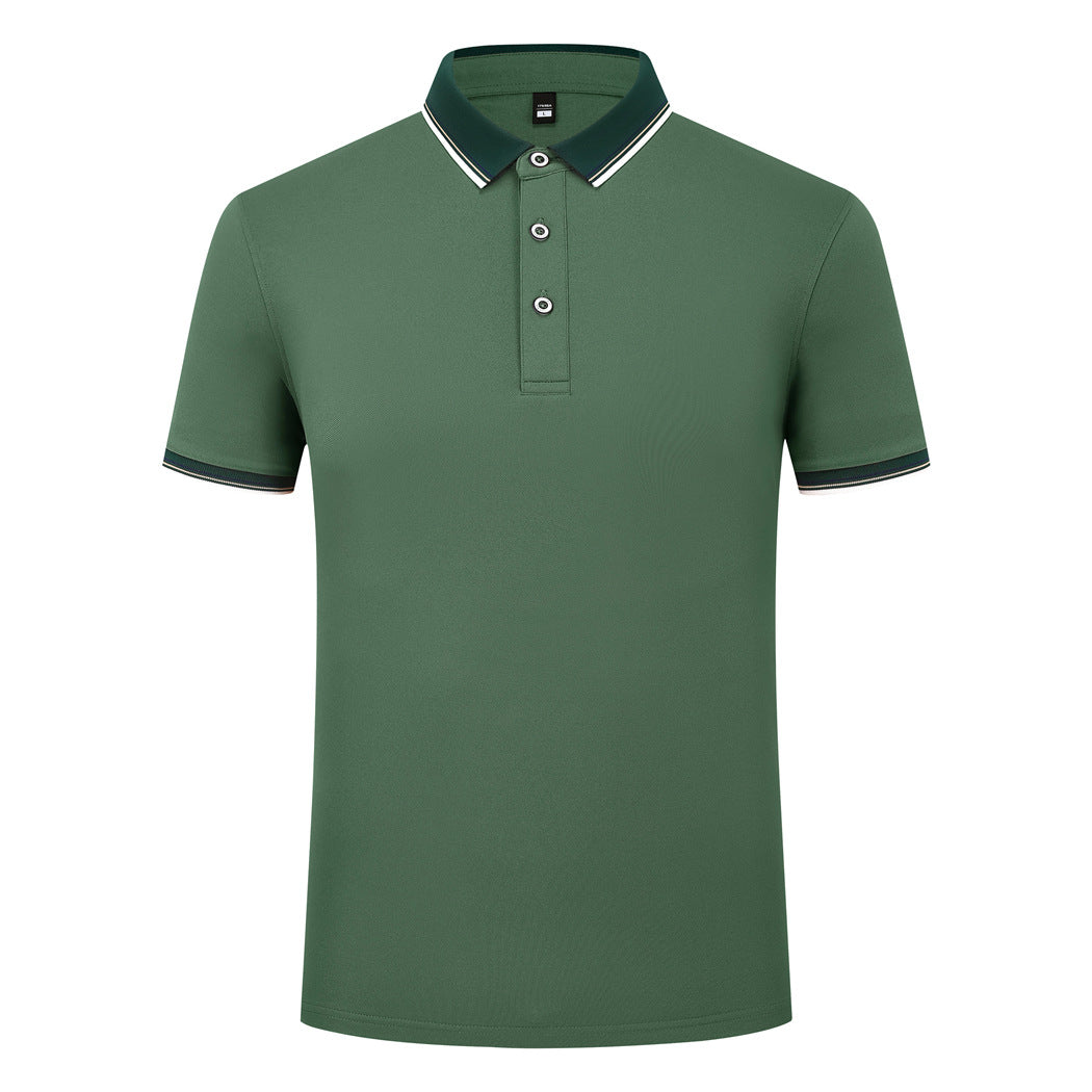 Elastic Fiber Di Skin Cotton Polo Shirt Color Matching