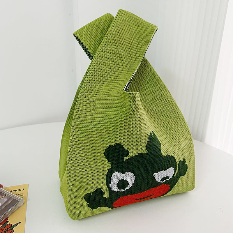 Fashion Outgoing Handbag Korean Woven Tote Bag