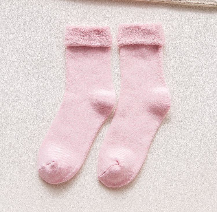 Pure cotton thickened women's towel socks