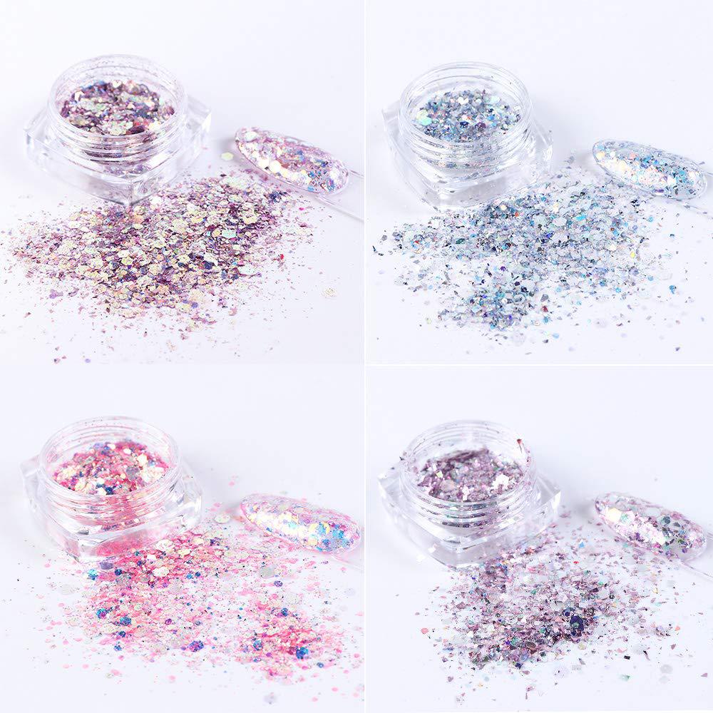 Bright glitter laser sequins
