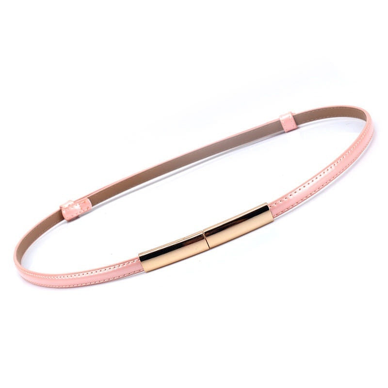 Women's Belt Fashion A Pair Of Buckles Fine Ladies