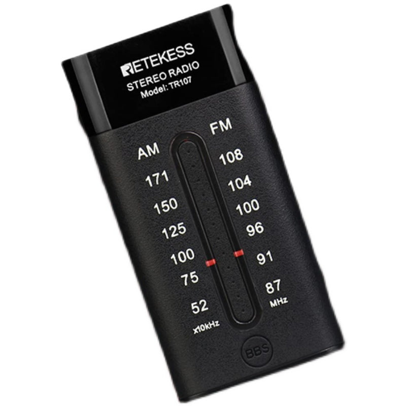 Mini Two-Band Elderly Portable Outdoor Sports Headphones FM Radio