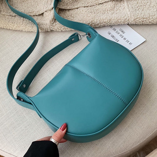 All-match texture diagonal simple shoulder bag