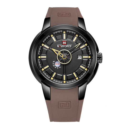 Men's Waterproof Quartz Sports Watch With Calendar