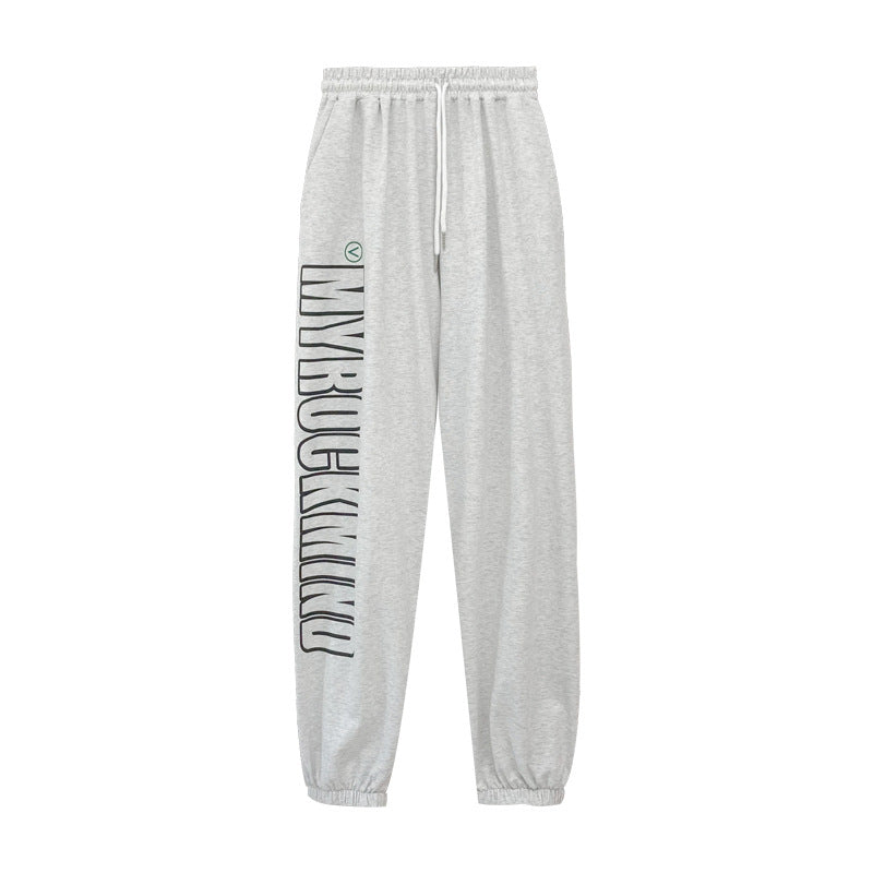 Women's American Street Style Sports Style With Letters Trousers