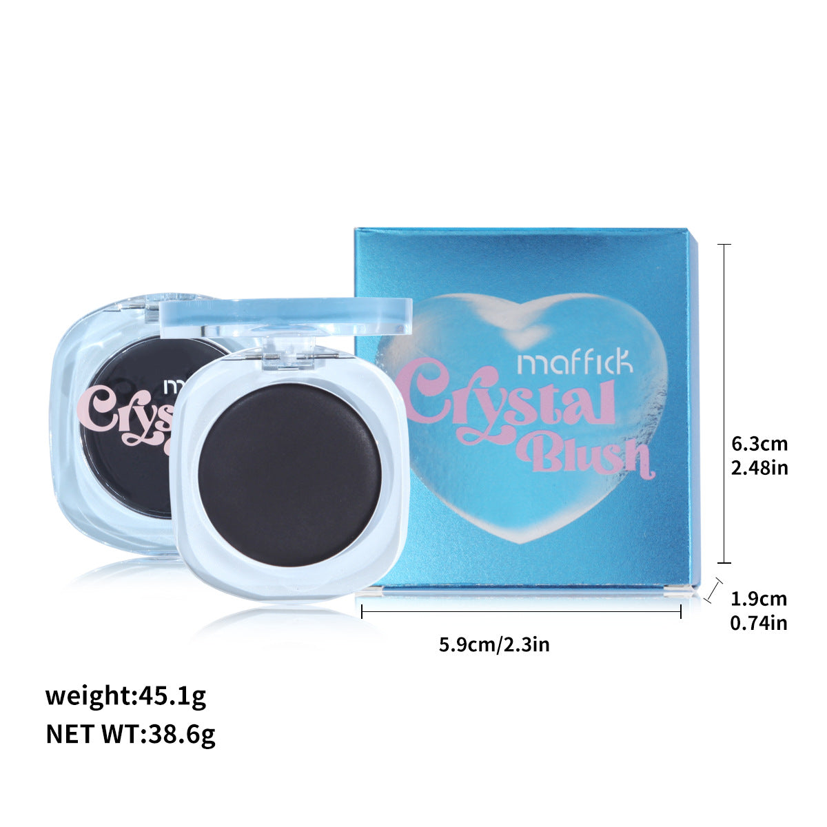 Temperature Change Transparent Crystal Color Change Highlight Blusher