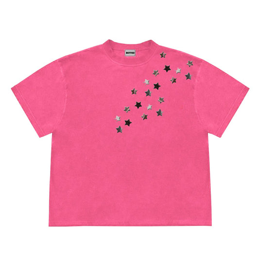 Irregular XINGX Women's High Short-sleeved T-shirt