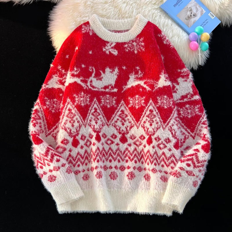 Men's Polyester Warm Sweater In Winter