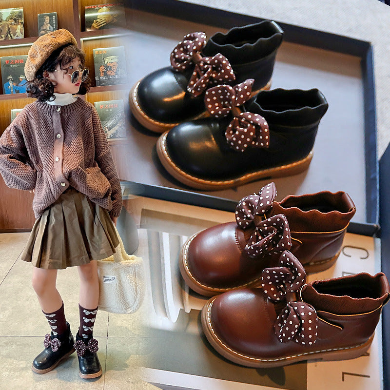 Two Cotton Boots British Wind Plus Cashmere Baby Shoes