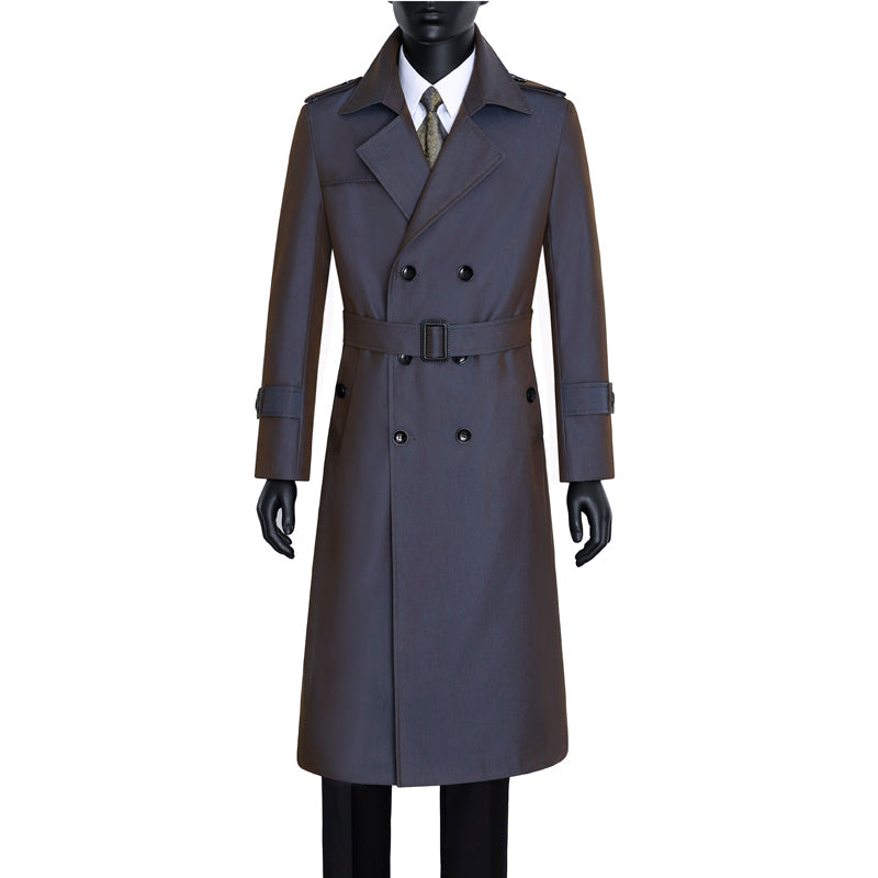 Men's Spring And Autumn Over The Knee Trend Handsome Color Change Super Long