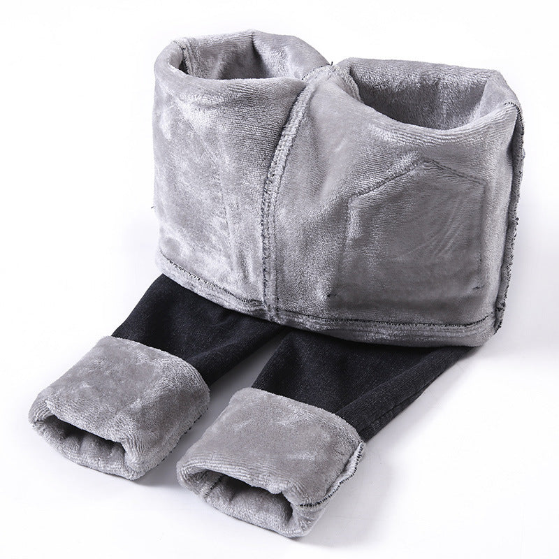 Women's thickened plus velvet jeans