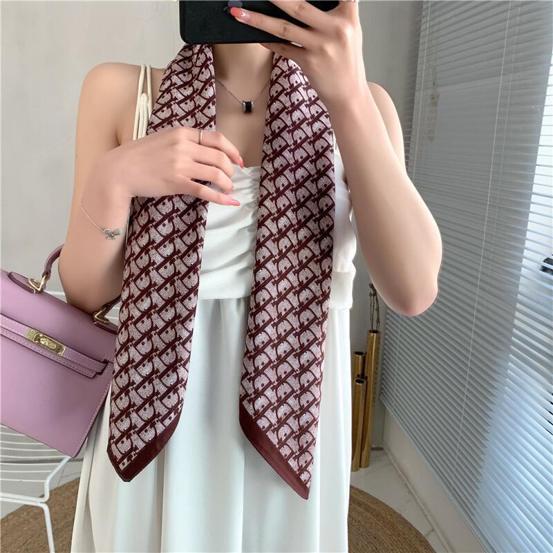 Fashion Home Color Leopard Twill Scarf