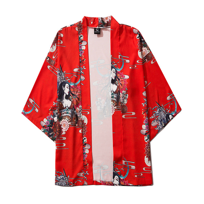 Kimono shirt loose robe