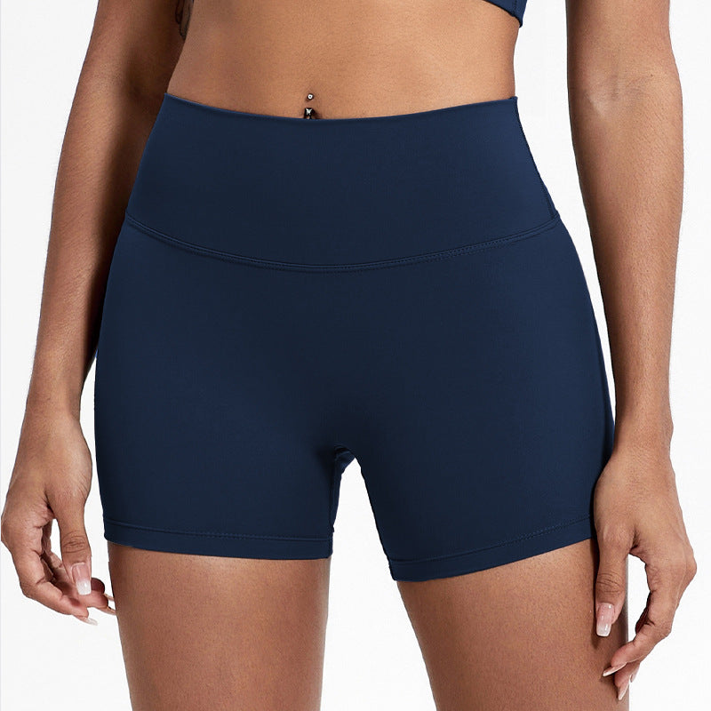 Nude Feel Double-sided Brushed Yoga High Waist Hip Lift Shorts