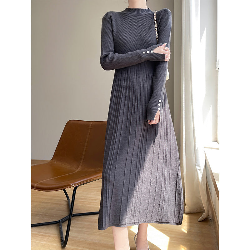 Womens Casual Solid-color Minimalist Dress