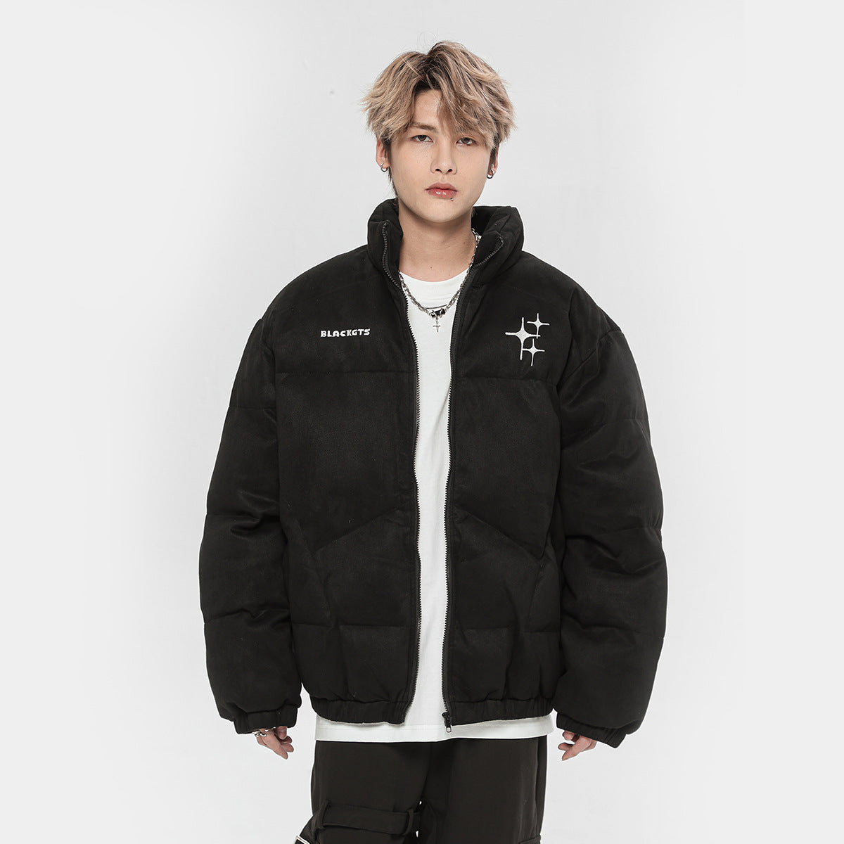 Men's Cotton Clothes Personality Thickening Warm Bread Coat