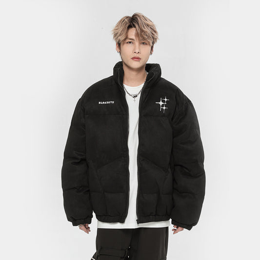 Men's Cotton Clothes Personality Thickening Warm Bread Coat