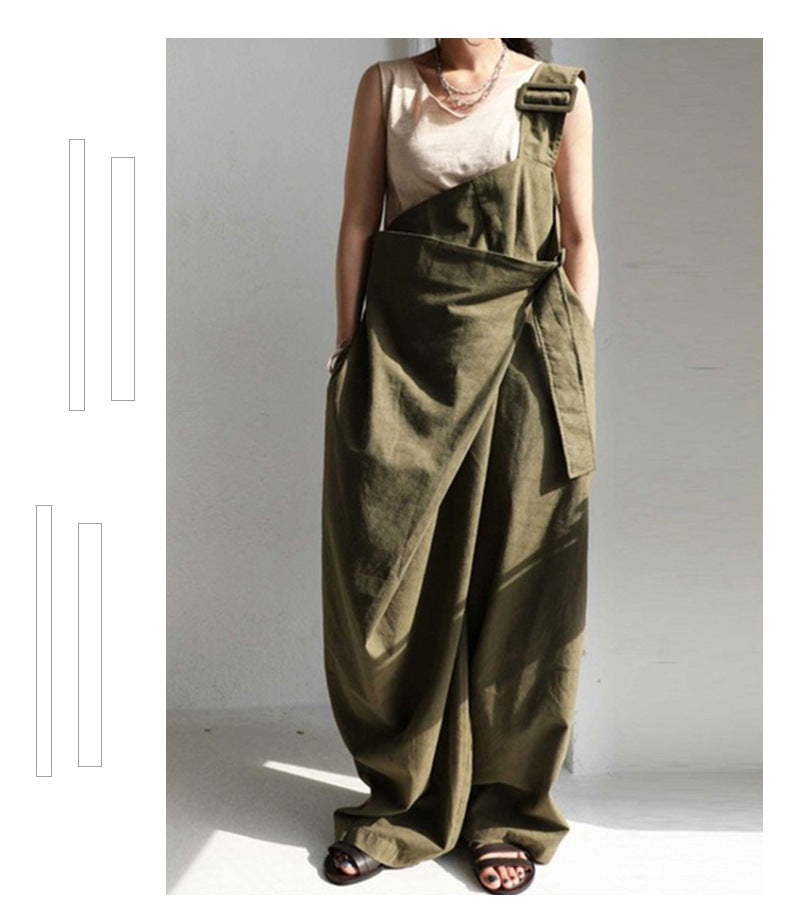 Women's Autumn One-shoulder Fashion Loose Comfortable Jumpsuit