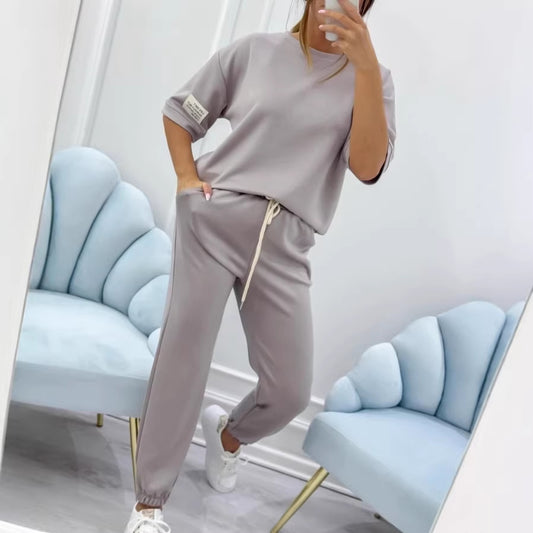 Long-sleeve Hooded Fleece-lined Double-sided Flannel Hoodie Pajama Set