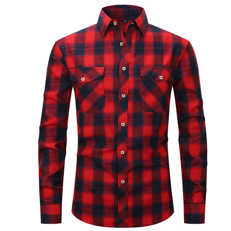 Large Size Slim Fashion Long Sleeve Shirt