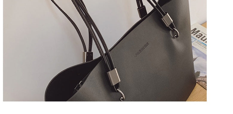 Large Volume Texture Western Style Tote Bag Female