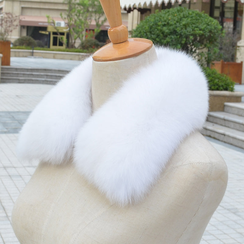 Fox Fur Collar Real Hairy Raccoon Fur