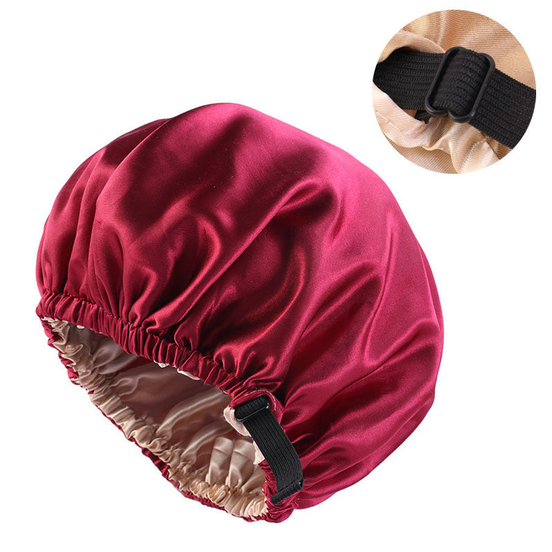 Invisible Flat Adjustment Buckle Simulated Silk Double Layer Round